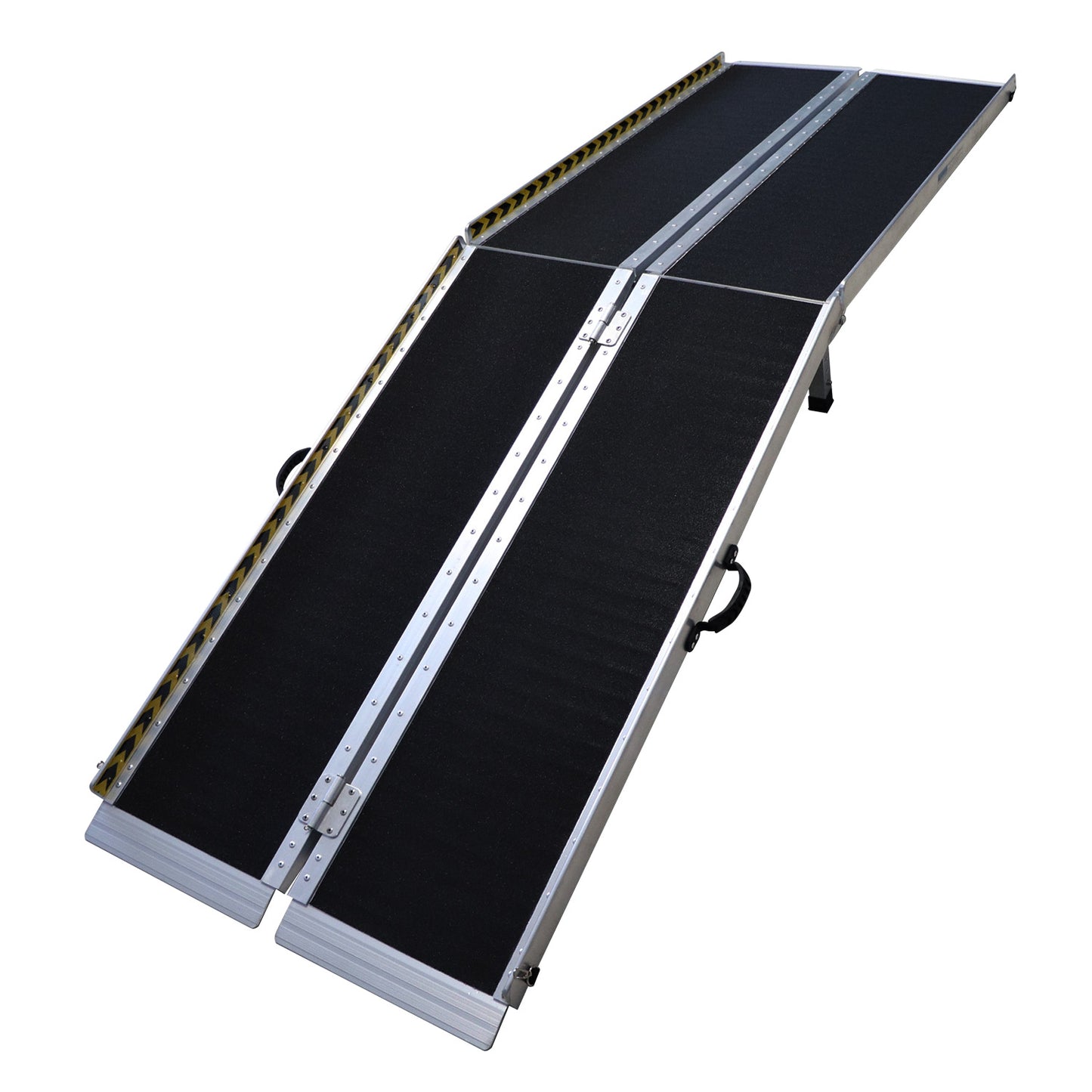 Hlpmedical Kartrite 8ft folding aluminum wheelchair ramp for pet mobility, portable dog access ramp on a flat surface