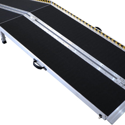 Hlpmedical Kartrite 8ft folding aluminium wheelchair ramp, portable pet mobility access ramp for dogs and pets.