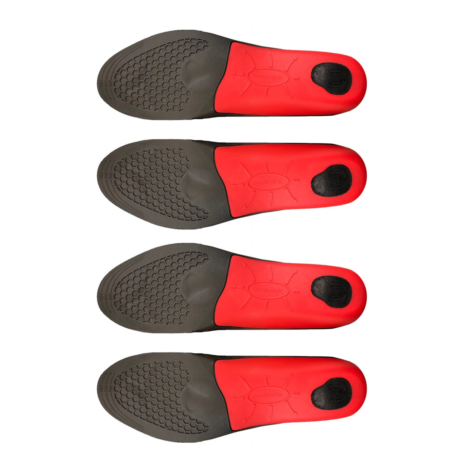 Pair of Hlpmedical men's sneaker insoles with arch support and full foot coverage, designed for comfort and fit in sports shoes.