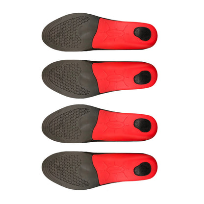 Pair of Hlpmedical men's sneaker insoles with arch support and full foot coverage, designed for comfort and fit in sports shoes.