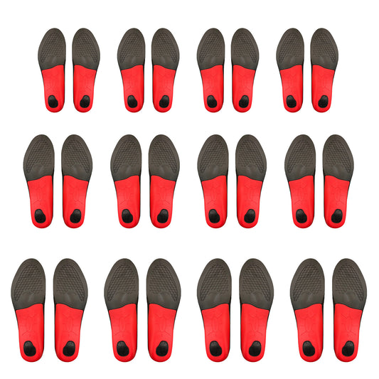 Hlpmedical men's sneaker insoles, 4-pack full arch support shoe inserts, available in three sizes for added comfort and fit.