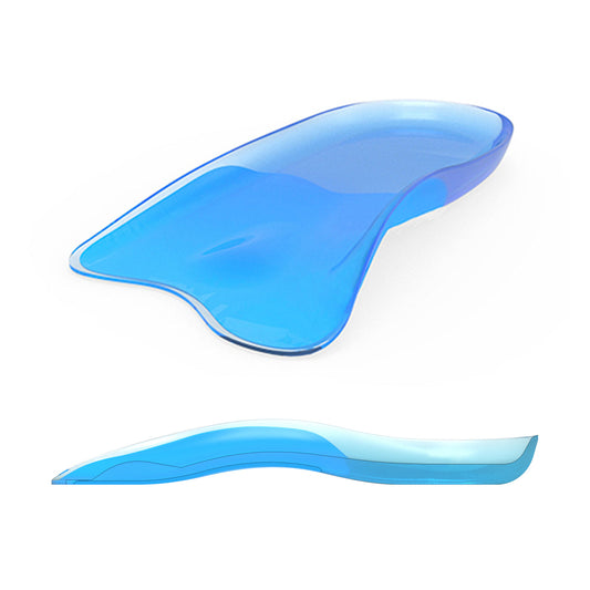 Hlpmedical men's gel arch support insoles with half shoe inserts for sneakers and sports shoes, size M, foot comfort pads
