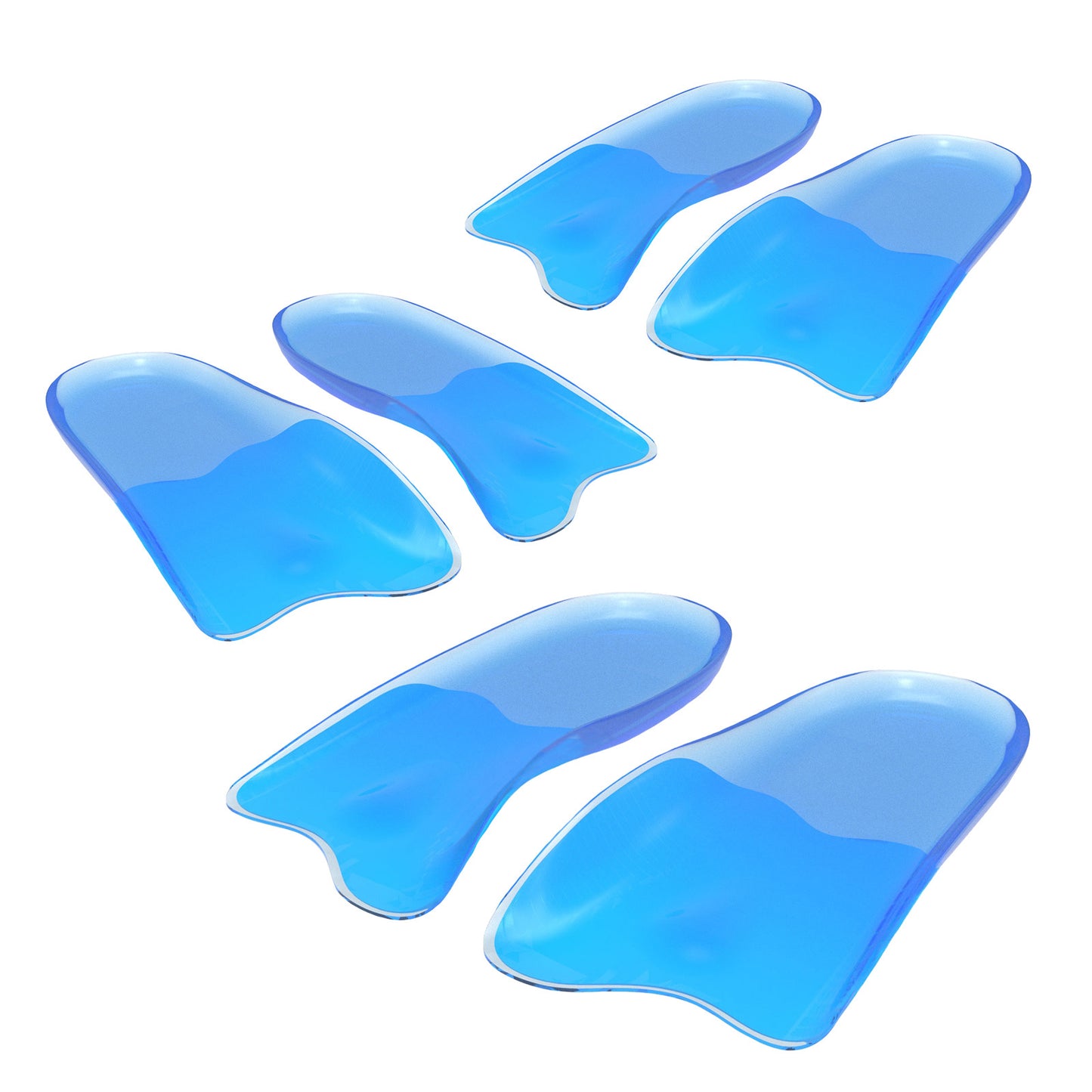 Hlpmedical men's gel arch support insoles in small size, designed for sneakers and sports shoes, providing comfort and foot support.