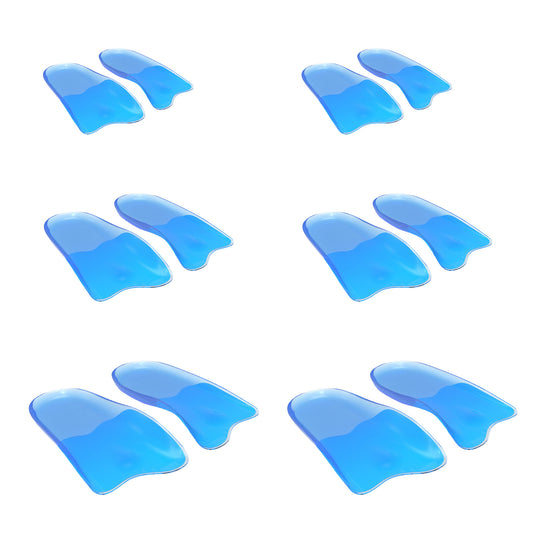 Hlpmedical 2-pack men's sneaker gel insoles with arch support, available in three sizes for comfort and foot padding.