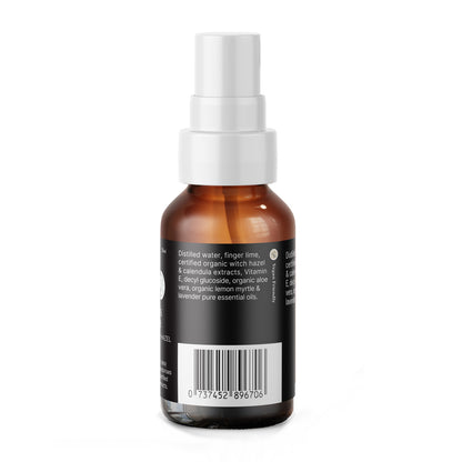 Herbal Plus dog ear cleaner in a bottle, containing witch hazel, aloe, and lemon myrtle for pet ear health and cleanliness.