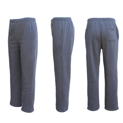 Grey fleece-lined men's track suit pants by Hlpmedical, casual sport gym wear, 2XL size, suitable for winter and active wear.