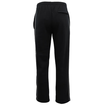 Men's charcoal fleece sports track pants with black stripes, zip pockets, casual fit, available in XL from Hlpmedical.