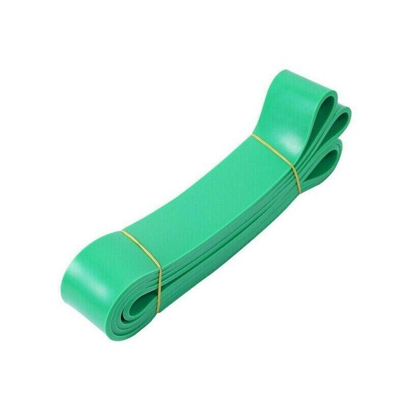 Black Hlpmedical heavy-duty resistance yoga band for fitness and workout, 25-65 lbs, 22mm by 2080mm, gym and yoga exercise tool.
