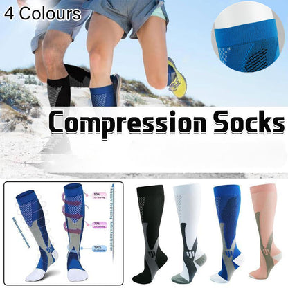 Pink Copper Compression Socks for running and sports, unisex foot support to reduce fatigue, by Hlpmedical.