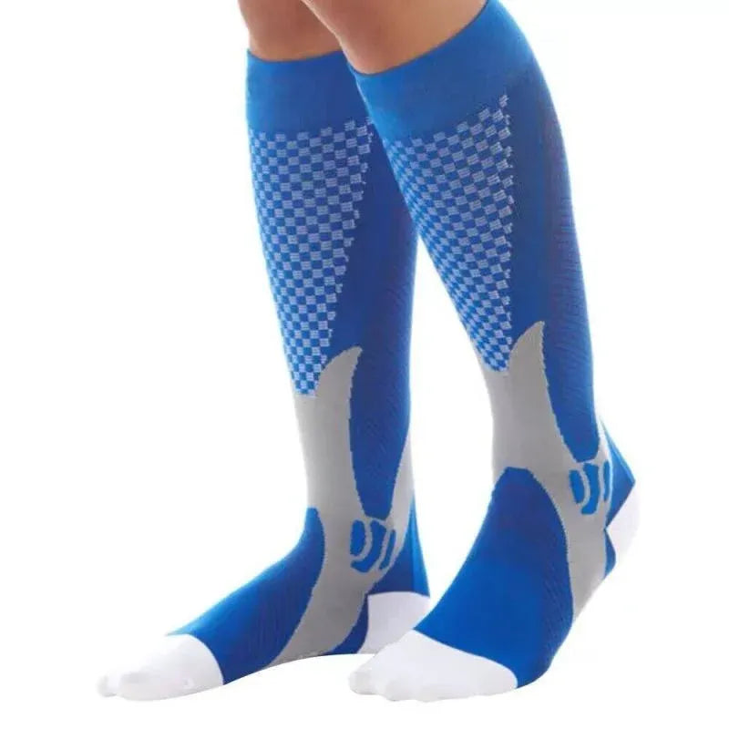 Copper Compression Socks for Running Travel Sports Anti Fatigue Support XXL Unisex - Pink
