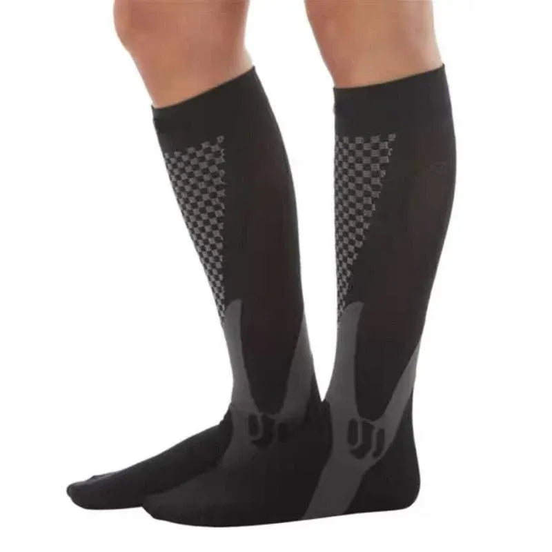Copper Compression Socks for Running Travel Sports Anti Fatigue Support XXL Unisex - Pink