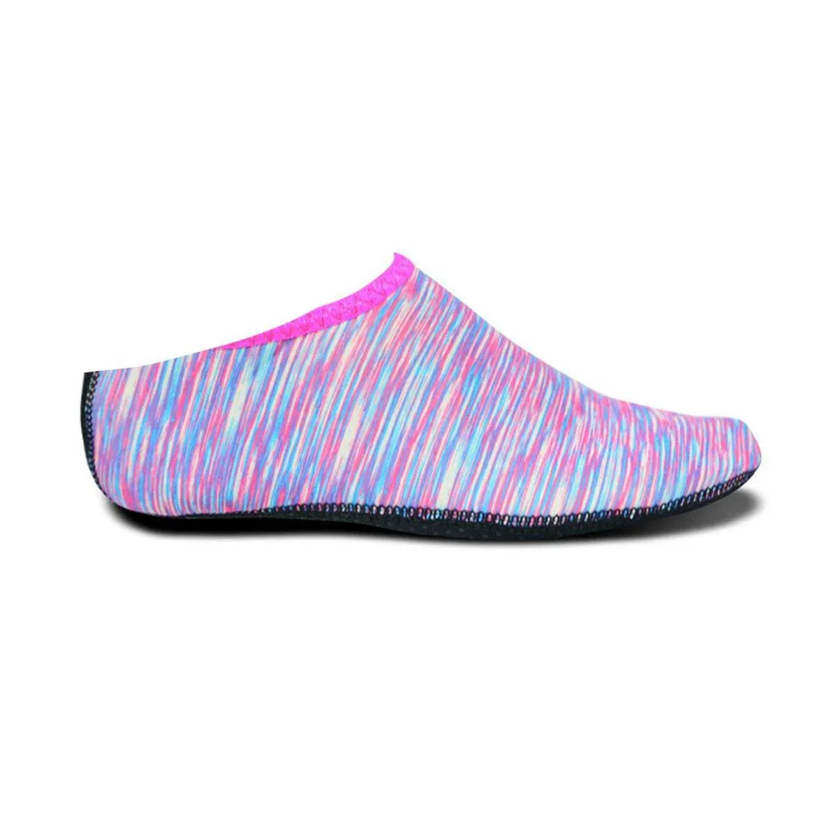 Purple unisex water shoes by Hlpmedical, slip-on aqua socks for swimming, diving, surfing, and yoga, designed for water sports.