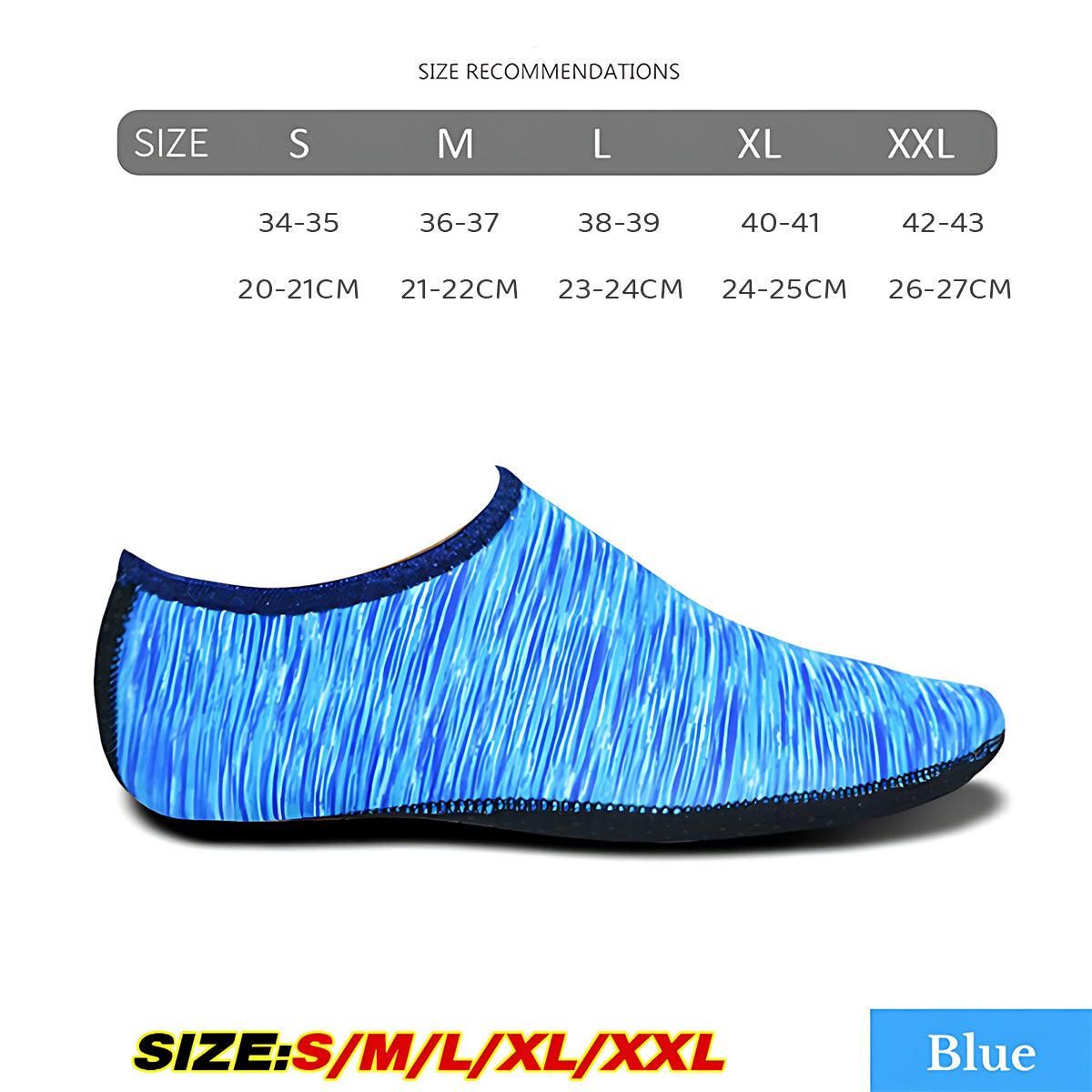 Unisex purple water shoes by Hlpmedical with slip-on design, ideal for swimming, surfing, diving, yoga, and water sports.
