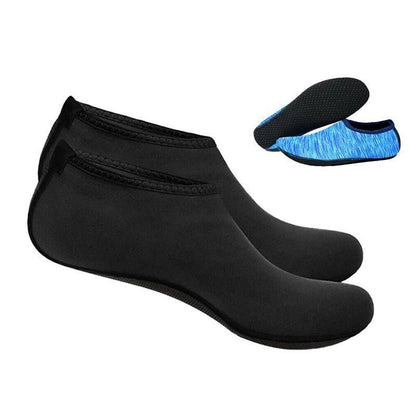 Purple unisex water shoes by Hlpmedical, slip-on aqua socks designed for swimming, surfing, diving, and yoga activities.