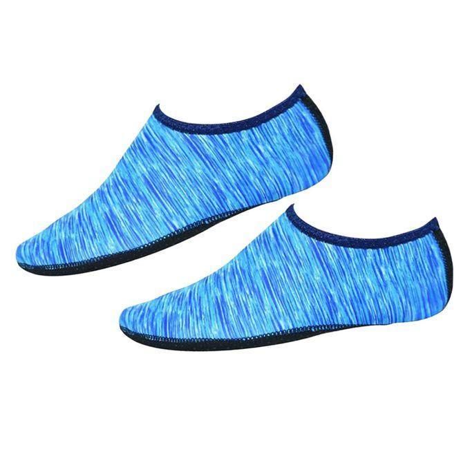 Purple unisex water shoes by Hlpmedical, slip-on aqua socks for swimming, surfing, diving, and yoga with breathable, flexible design.
