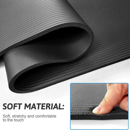 Blue Hlpmedical yoga and jump rope mat for sports, fitness, yoga, and Pilates exercises for men and women.