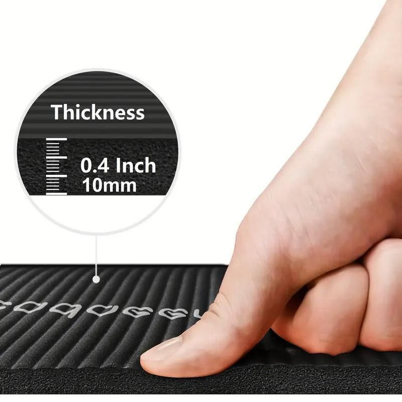 Blue Hlpmedical yoga mat for exercise, dance, and fitness activities, ideal for yoga, Pilates, and gym workouts for men and women.