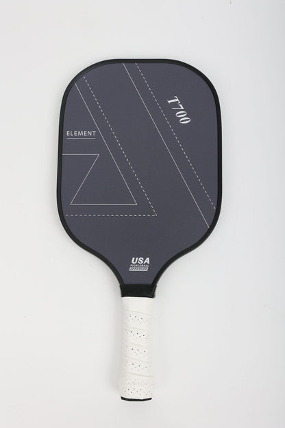 Black T700 Graphite Carbon Fiber Pickleball paddle by Hlpmedical, featuring a sleek design for competitive pickleball play.