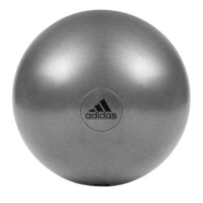 Hlpmedical Adidas 75cm gym exercise ball with pump for yoga, Pilates, fitness, and birthing training, shown on a plain background.