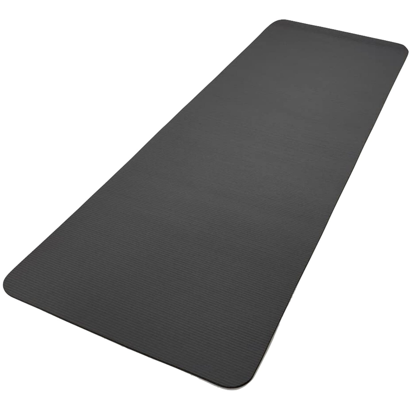 Grey Adidas fitness mat for yoga, Pilates, and exercise training, providing 7mm cushioning for gym and workout routines.