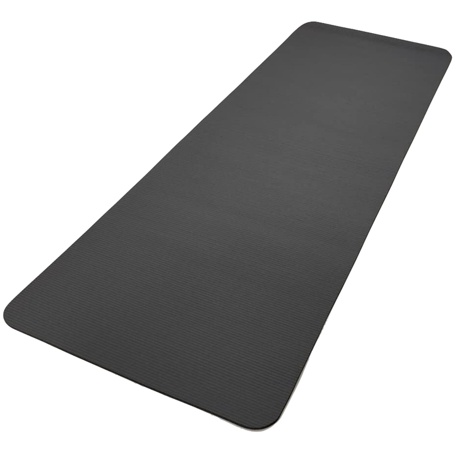 Grey Adidas fitness mat for yoga, Pilates, and exercise training, providing 7mm cushioning for gym and workout routines.