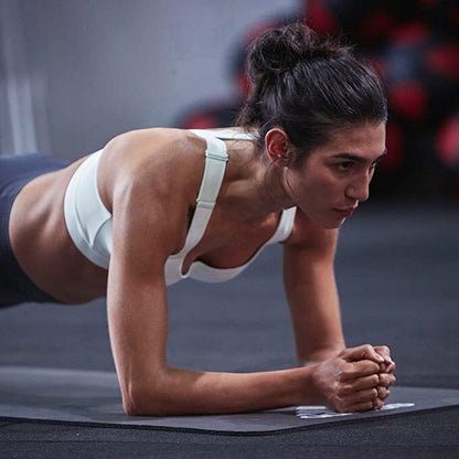 Grey Adidas Fitness Mat 7mm for yoga, Pilates, judo, and exercise training, with Hlpmedical branding and textured surface.
