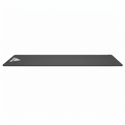 Grey Adidas Fitness Mat 7mm for exercise, yoga, judo, and Pilates, designed for gym and fitness training.