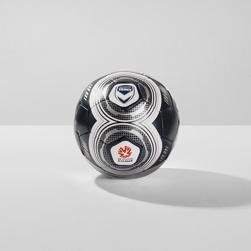 Melbourne Victory A-League 5-inch soft soccer ball by Hlpmedical, designed for soccer training and recreational play.