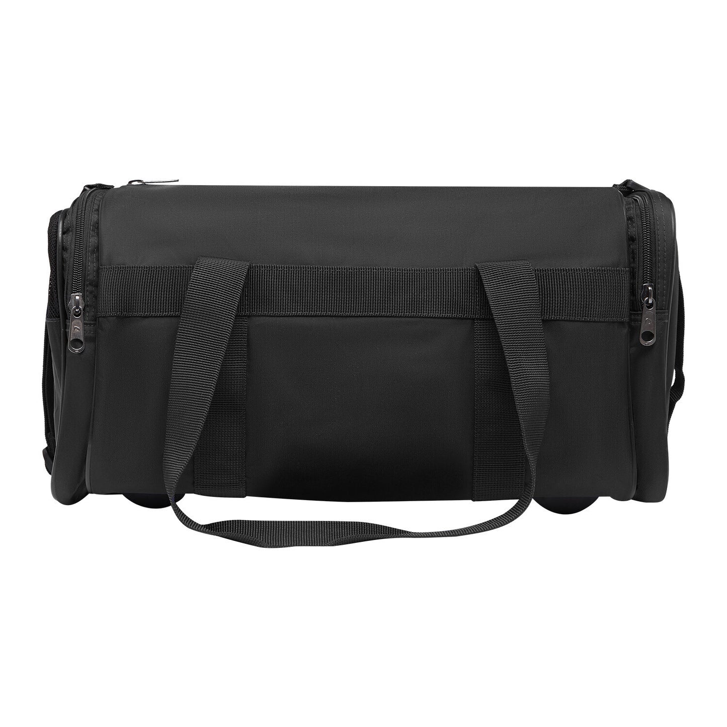 Black 28L foldable duffel bag by Hlpmedical, waterproof polyester travel and gym sports luggage with compact, versatile design.