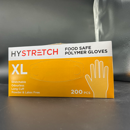 Box of 1000 XL clear disposable vinyl gloves, powder-free and latex-free, for industrial work safety and protective use.