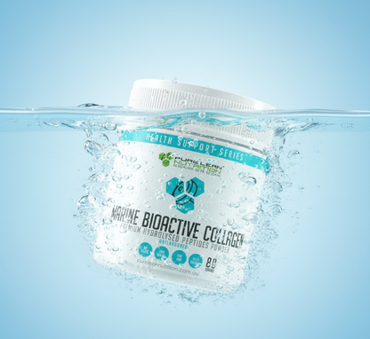Marine collagen bioactive peptides powder from Hlpmedical, featuring 160 servings for skin and nail health, beauty glow supplement.