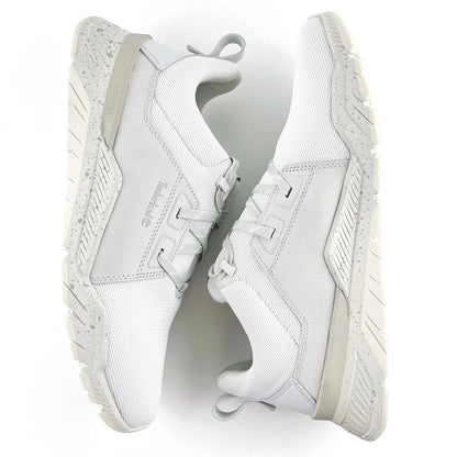 Timberland men's concrete trail low cut casual sneakers in light grey, US 9W, featuring comfortable sporty design