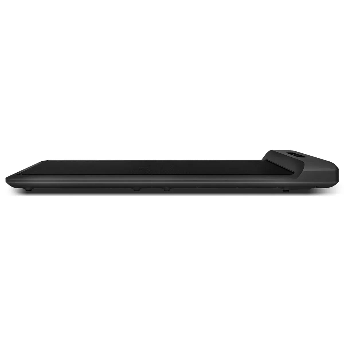 Black Hlpmedical WalkingPad C2 compact folding treadmill for exercise and fitness, shown in a folded position.