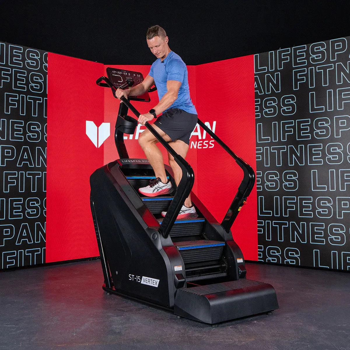 Hlpmedical Lifespan Fitness ST-15 Vertex stair climber with four adjustable levels, commercial gym equipment for cardio workouts