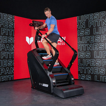 Hlpmedical Lifespan Fitness ST-15 Vertex stair climber with four adjustable levels, commercial gym equipment for cardio workouts
