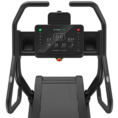 Hlpmedical Lifespan Fitness Everest 3 Ultra High Incline Treadmill for home gym workouts, with digital display and safety handrails.