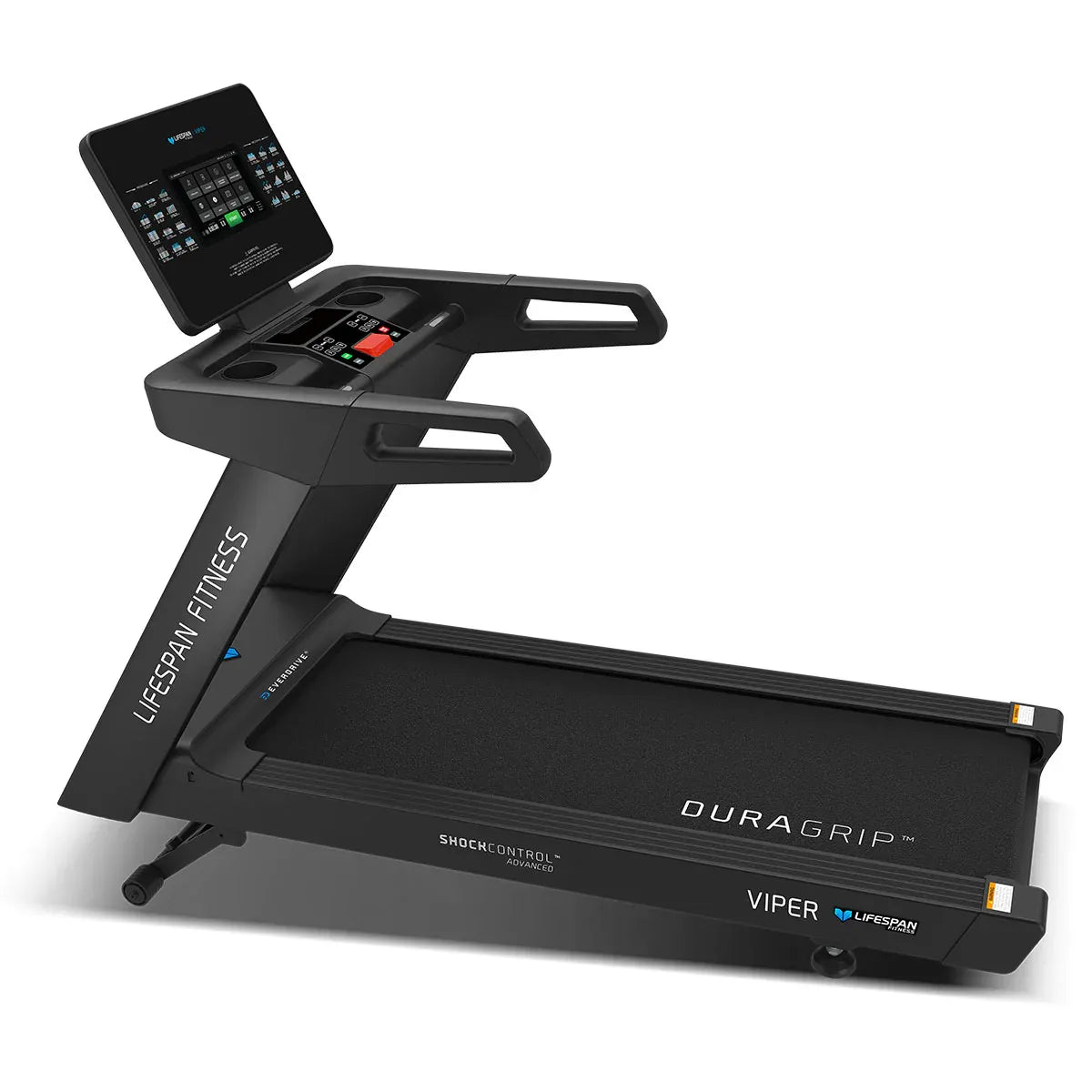 Hlpmedical Lifespan Fitness Viper 5 smart treadmill with digital display, running belt, and control panel for home gym workouts