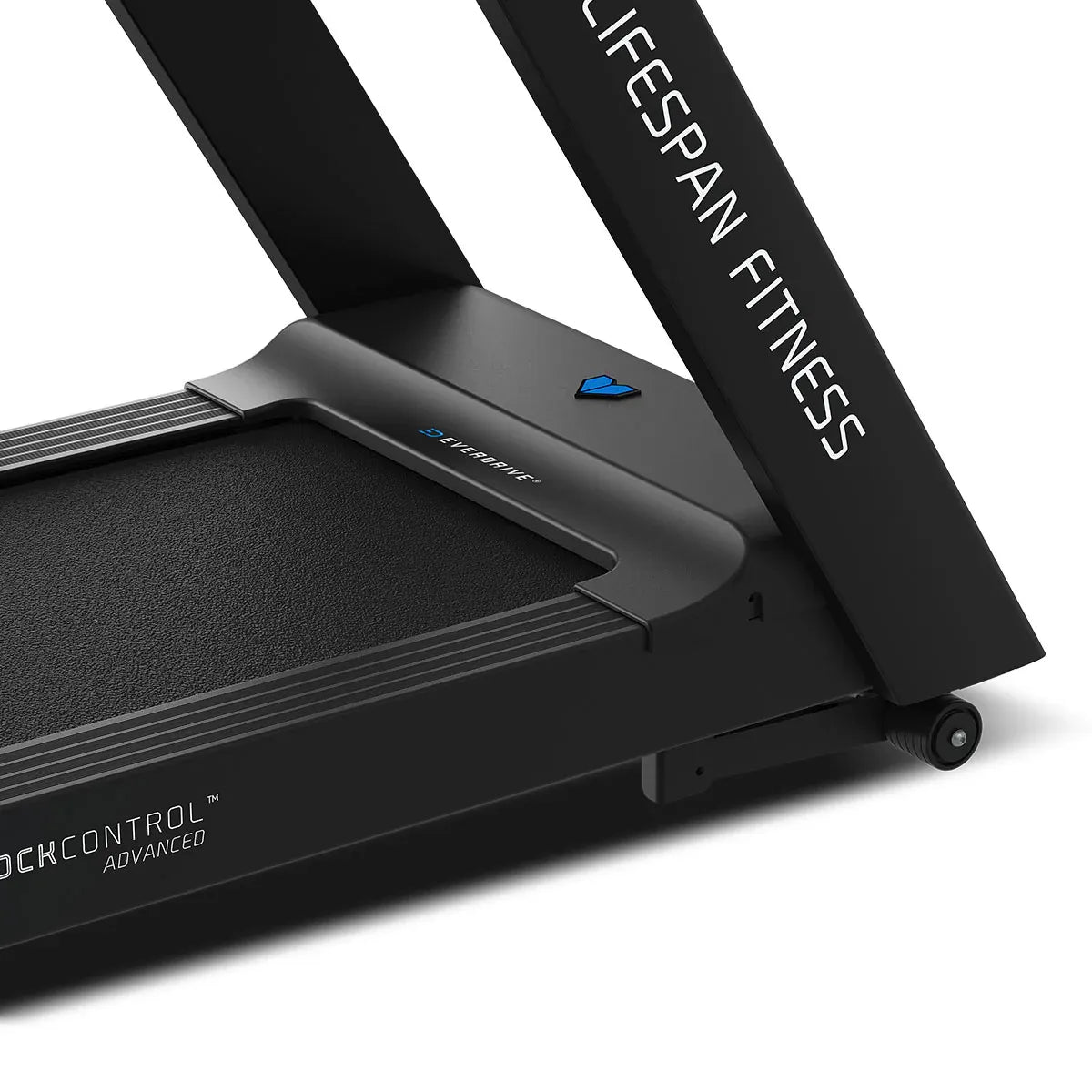 Hlpmedical Lifespan Fitness Viper 5 Smart Treadmill for home exercise with digital display and adjustable speed.