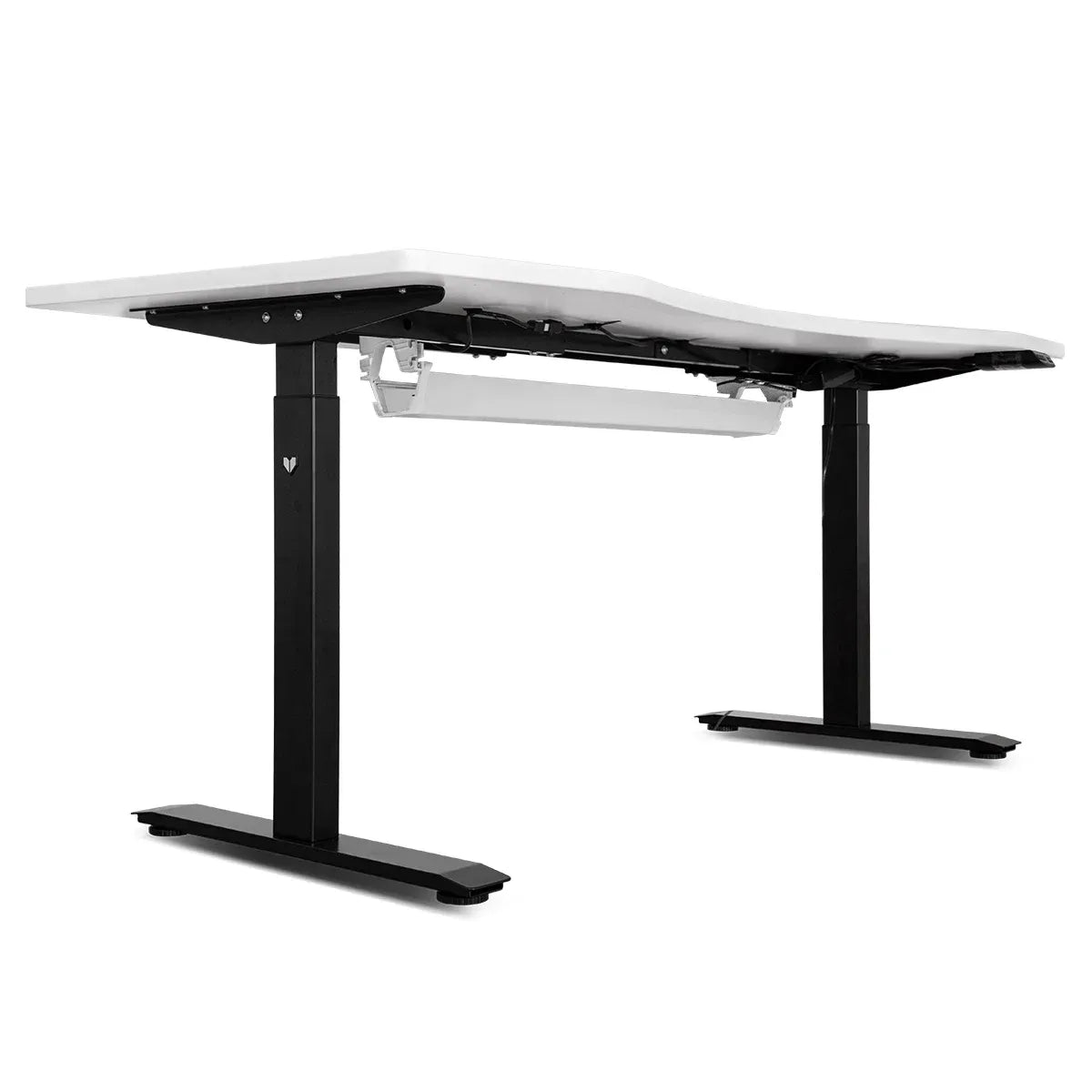 Hlpmedical Lifespan Fitness WalkingPad M2 Treadmill with ErgoDesk and cable management tray, white standing desk for home workouts