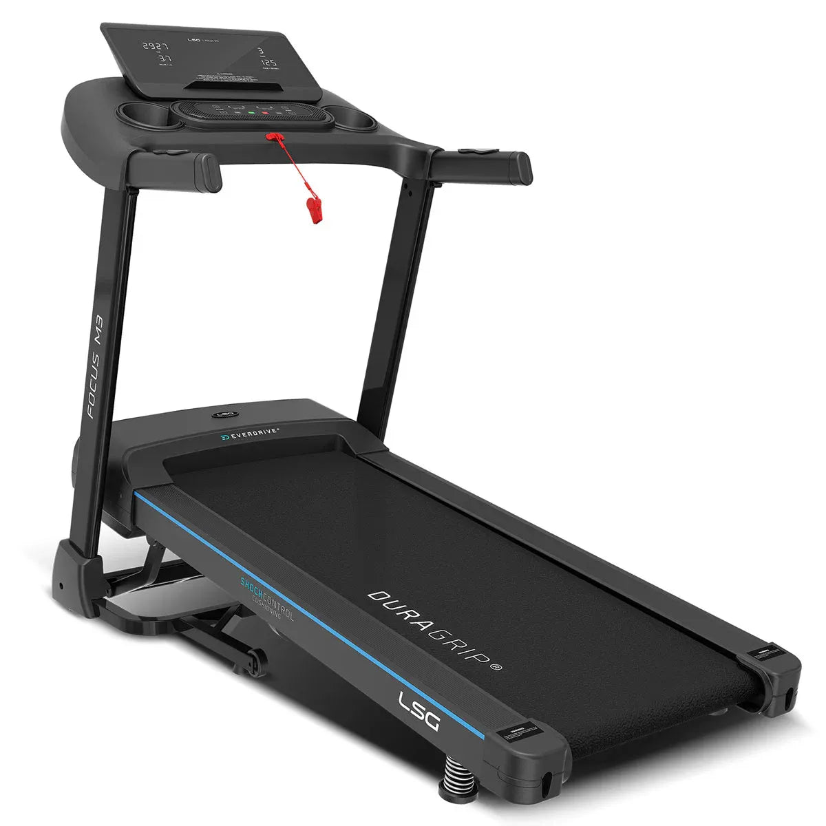 Hlpmedical LSG Fitness FOCUS M3 treadmill for exercise and cardio workouts with a sturdy running belt and digital display.