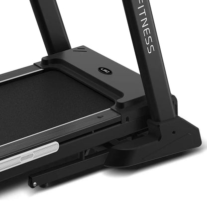 Hlpmedical LSG Stride M3 treadmill for home exercise and fitness, showing the running belt and control panel.