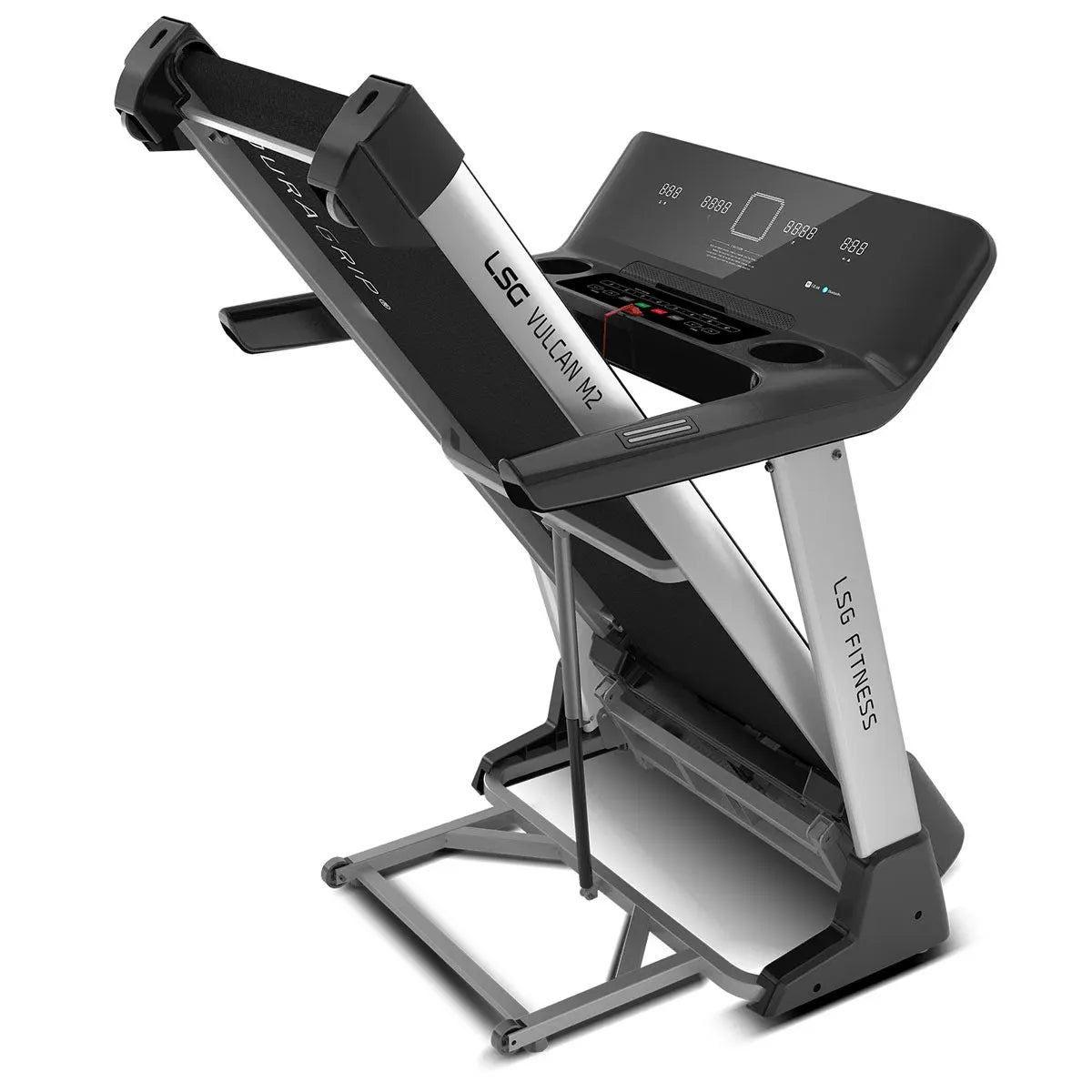 Hlpmedical LSG Fitness VULCAN M2 treadmill for exercise and gym workouts, showing the running belt and control panel.