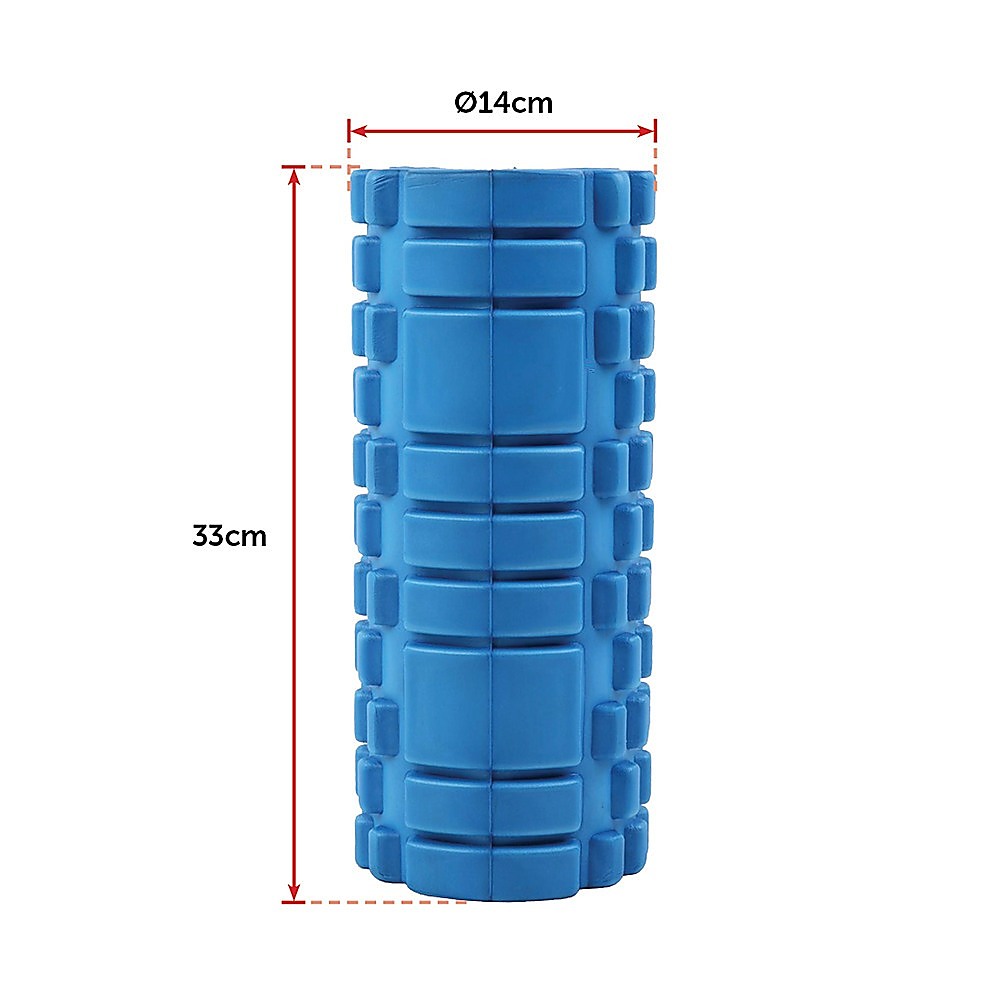 Hlpmedical commercial deep tissue foam roller for yoga and Pilates, cylindrical exercise tool for muscle recovery and foam rolling.