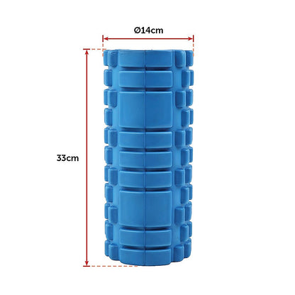 Hlpmedical commercial deep tissue foam roller for yoga and Pilates, cylindrical exercise tool for muscle recovery and foam rolling.