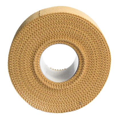 Box of 30 Hlpmedical rigid sports strapping tape rolls, 38mm x 13.7m for sports support and injury prevention.