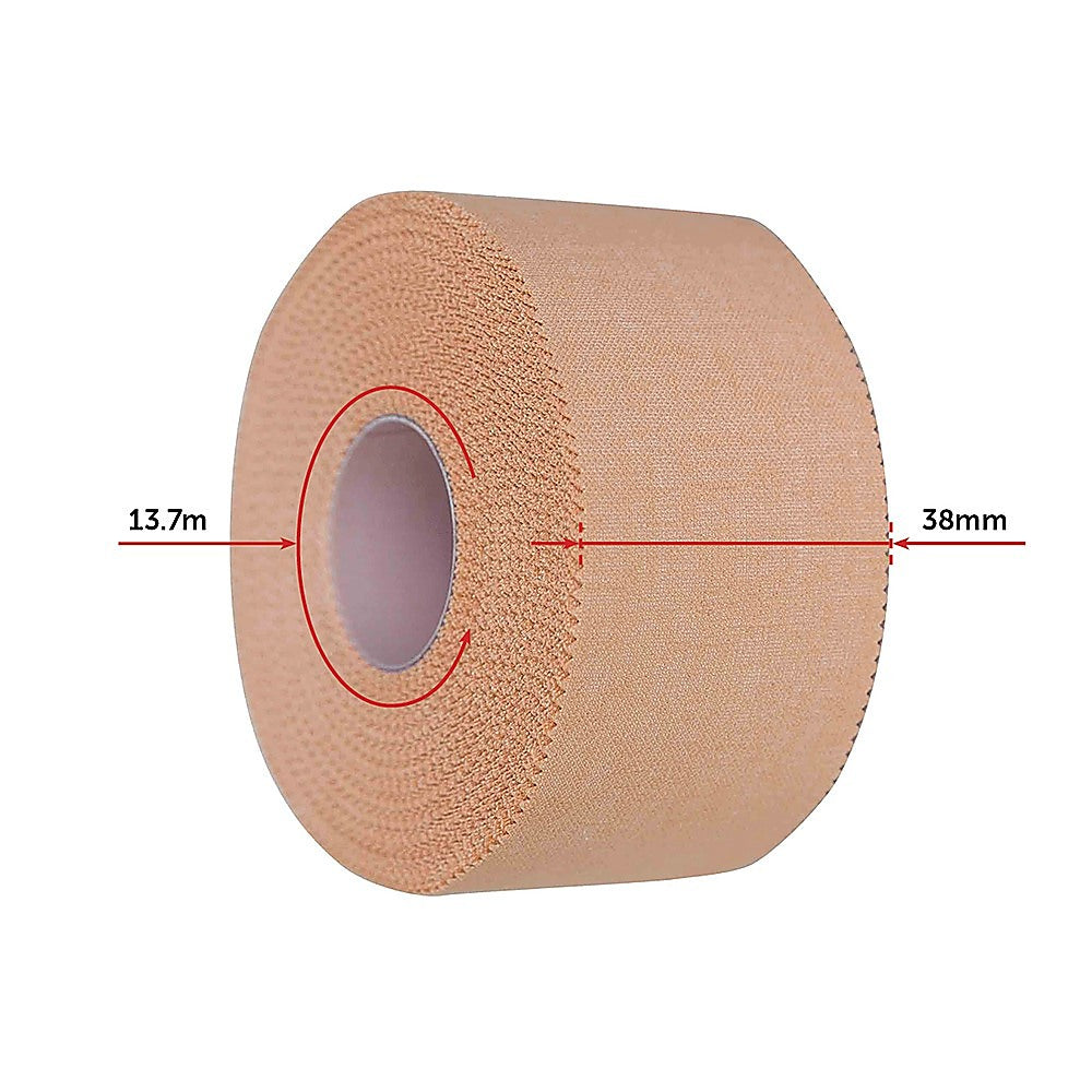 Hlpmedical premium rigid sports strapping tape, 30 rolls of 38mm x 13.7m for sports injury support and braces.