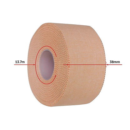 Hlpmedical premium rigid sports strapping tape, 30 rolls of 38mm x 13.7m for sports injury support and braces.