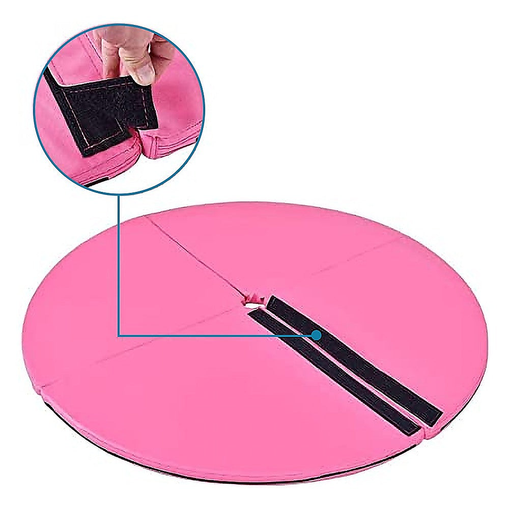 Hlpmedical 160cm diameter exercise mat for dancing pole, suitable for yoga, Pilates, and fitness workouts on a large, cushioned surface.