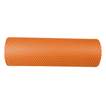 Hlpmedical 45cm x 15cm foam roller for yoga and Pilates exercises, textured surface for muscle relaxation and stretching.