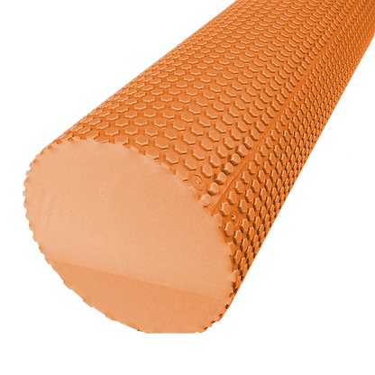 Hlpmedical 45x15cm foam roller for yoga and Pilates exercises, cylindrical foam fitness tool for muscle relief and stretching.